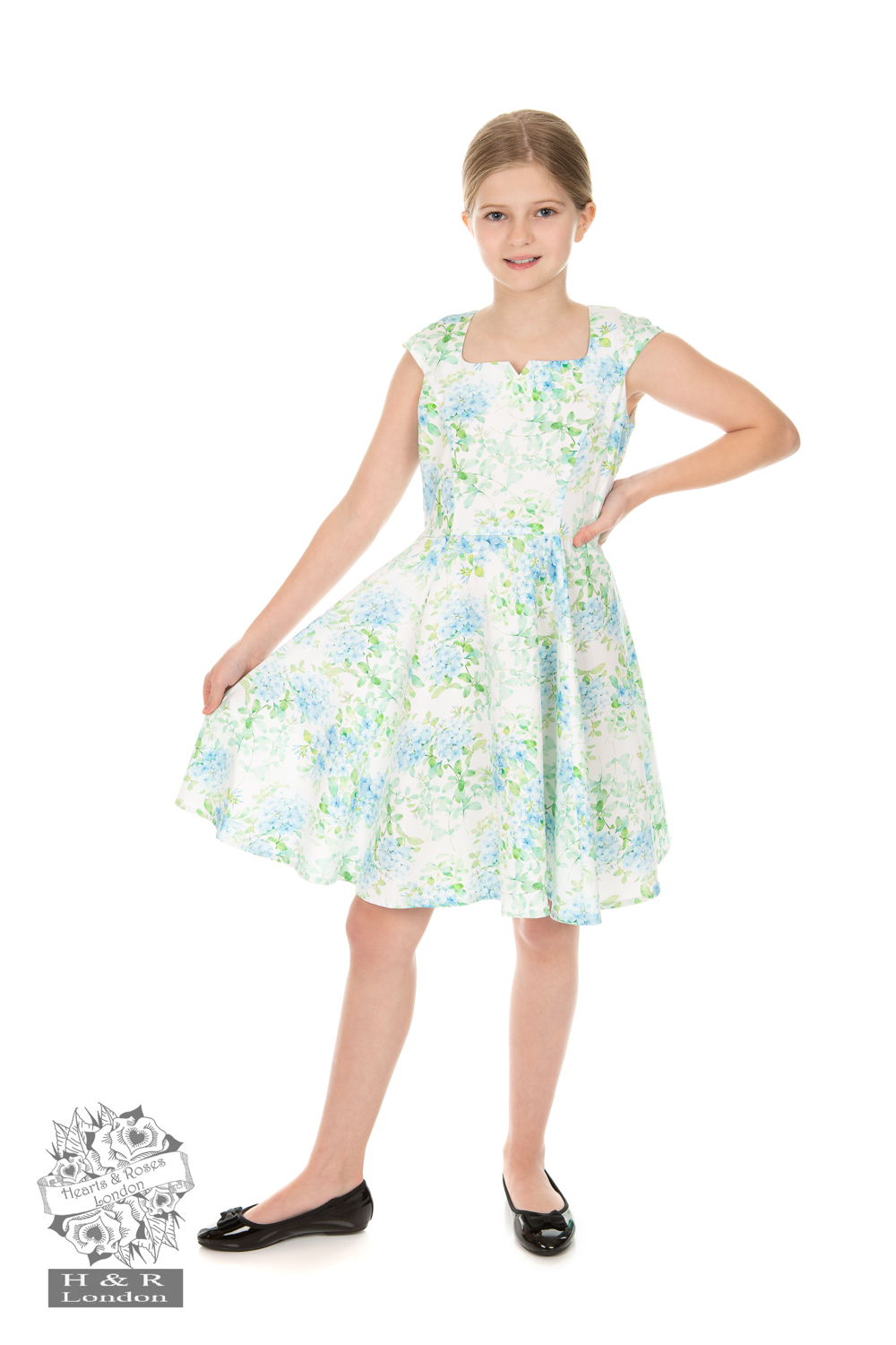 Girls Ellie Floral Swing Dress